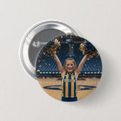 Cheerleader Foto hinzufügen  Button (Vorne & Hinten)
