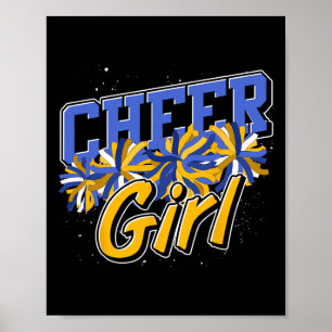 Cheerleader Frauen Cheer Übung Mädchen jubeln Ch Poster
