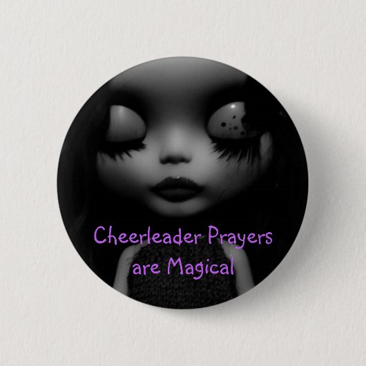 Cheerleader-Gebete sind magisch Button (Vorderseite)
