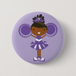 Cheerleader-Geburtstags-Party-Knopf KRW lila Button