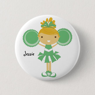 Cheerleader-Geburtstags-Party-Namen-Knopf KRW Button