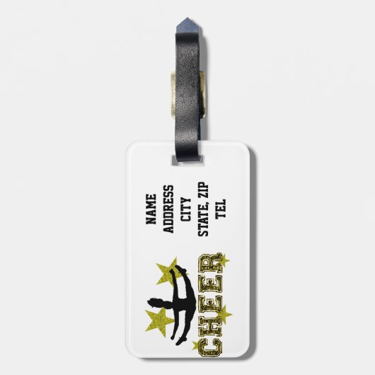 Cheerleader Gepäckanhänger (Rückseite vertikal)