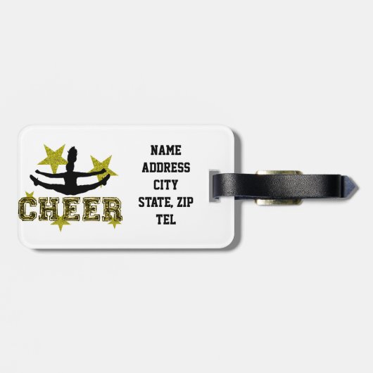 Cheerleader Gepäckanhänger (Rückseite horizontal)
