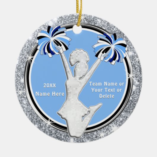 Cheerleader Geschenkideen billig, fröhliche Orname Keramik Ornament (Vorne)