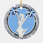Cheerleader Geschenkideen billig, fröhliche Orname Keramik Ornament (Hinten)
