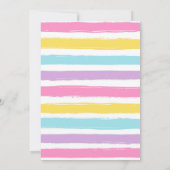 Cheerleader Girl Birthday Party Invitation Einladung (Rückseite)