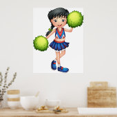 Cheerleader Girl Poster (Küche)