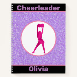 Cheerleader Glitzer Notizblock