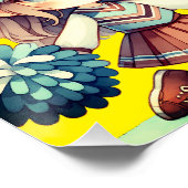 Cheerleader Glossy Poster (Ecke)