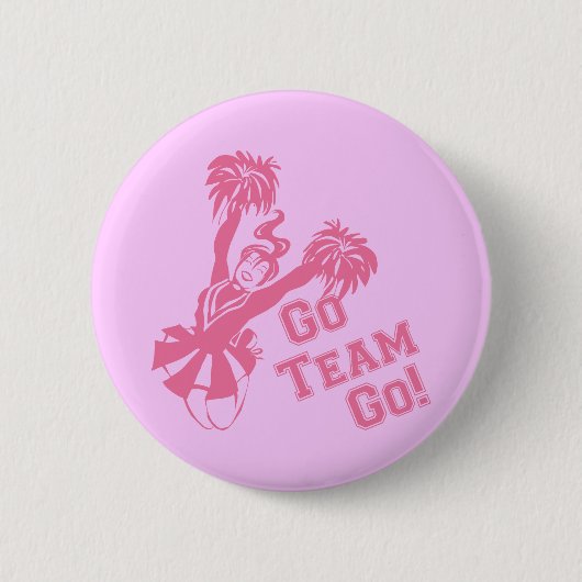 Cheerleader Go Team Button (Vorderseite)