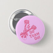 Cheerleader Go Team Button (Vorne & Hinten)