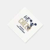 Cheerleader Gold und Marine Cheerday Serviette (Ecke)