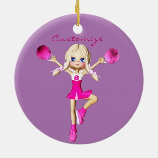Cheerleader Gonna Cheer Thunder_Cove Keramik Ornament (Hinten)