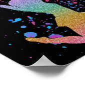 Cheerleader Gradient High School oder Uni Event Poster (Ecke)