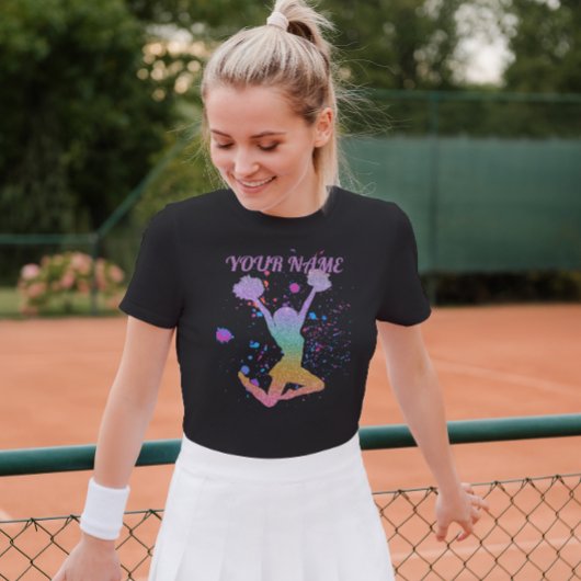Cheerleader Gradient High School oder Uni Event T-Shirt