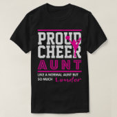 Cheerleader Graphic Proud Cheer Tante T-Shirt (Design vorne)