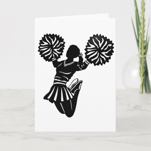 Cheerleader greeting card karte (Vorderseite)