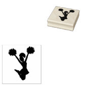Cheerleader Gummistempel (Stempel)