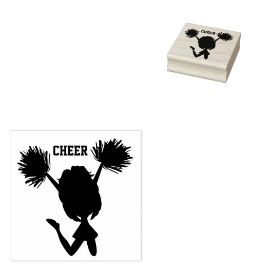 Cheerleader Gummistempel (Stempel)