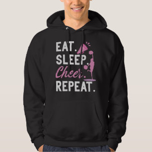 Cheerleader Gymnastics Tanz Essen Schlaf Cheer Wie Hoodie
