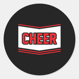 Cheerleader Halloween-Kostüm Cheerleading Kinder G Runder Aufkleber
