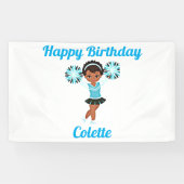 Cheerleader Happy Birthday Party Banner (Horizontal)