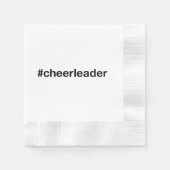 CHEERLEADER Hashtag Serviette (Vorderseite)