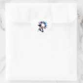Cheerleader Heart Sticker mit Patriotic Design (Tasche)