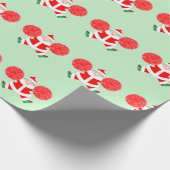 Cheerleader Holiday Geschenk Geschenkpapier (Ecke)
