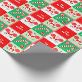 Cheerleader Holiday Geschenk Wrapping Pap Geschenkpapier (Ecke)