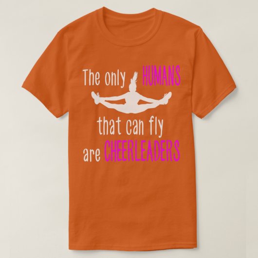 Cheerleader Hübsch Little Flyer Cheer Quotes T-Shirt (Design vorne)