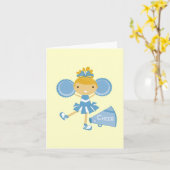 Cheerleader in Blue Karte (Gelbe Blume)