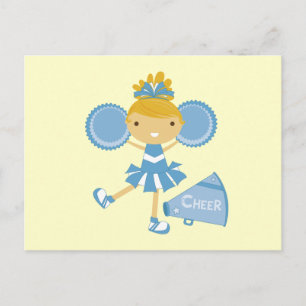 Cheerleader in Blue Postkarte