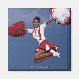 Cheerleader in der Luft Magnet