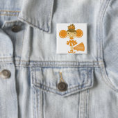 Cheerleader in der Orange Button (Beispiel)