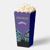 Cheerleader in Lila, Aquamarin und schwarz Geschenkschachtel (Geplatzt)