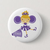 Cheerleader in Lila Button (Vorderseite)