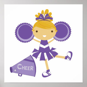 Cheerleader in Lila Poster