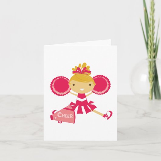 Cheerleader in Red Karte (Vorderseite)