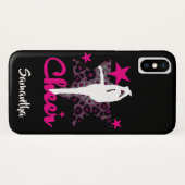 Cheerleader in rosa iphone x Fall Case-Mate iPhone Hülle (Rückseite (Horizontal))