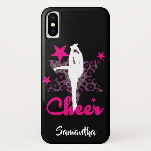 Cheerleader in rosa iphone x Fall Case-Mate iPhone Hülle (Rückseite)
