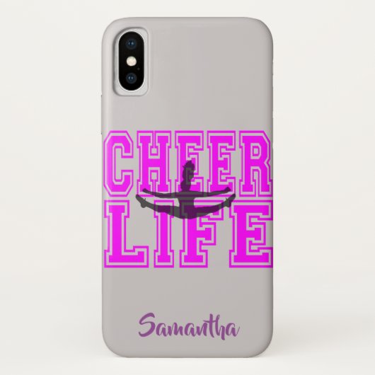 Cheerleader in rosa iphone x Fall Case-Mate iPhone Hülle (Rückseite)