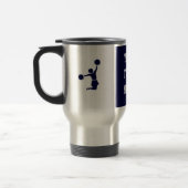 Cheerleader in Silhouette-springender Reise-Tasse Reisebecher (Links)