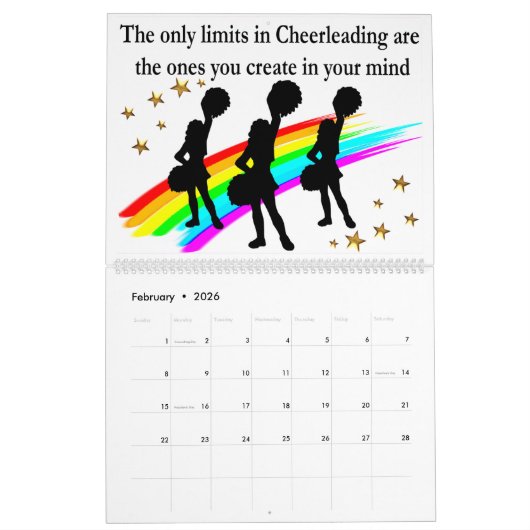CHEERLEADER INSPIRATIONALE QUOTEN KALENDER (Feb 2026)