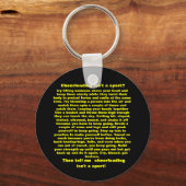 Cheerleader ist ein Sport Schlüsselanhänger (Vorderseite)