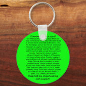 Cheerleader ist ein Sport Schlüsselanhänger (Vorderseite)