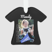 Cheerleader Jersey mit Foto Ornament (Rückseite)