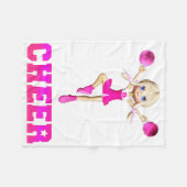 Cheerleader Jubel Fleece-Decke Fleecedecke (Vorderseite (Horizontal))