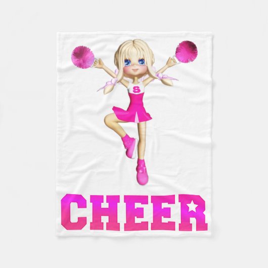 Cheerleader Jubel Fleece-Decke Fleecedecke (Vorderseite)