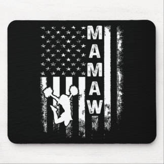 Cheerleader Jubel Mamaw Amerika Flagge Vintage Wei Mousepad